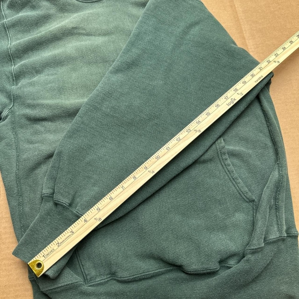 Champion Reverse Weave TRUE 90s Made in USA Hoodie Mens Sz XL Green Pullover - Picture 7 of 8